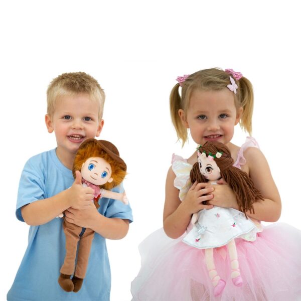 Chuck and Flutterstar dolls from babyballet perfect soft toys for children to play with