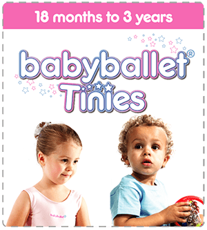 babyballet tinies dance class for 18 months to 3 years old