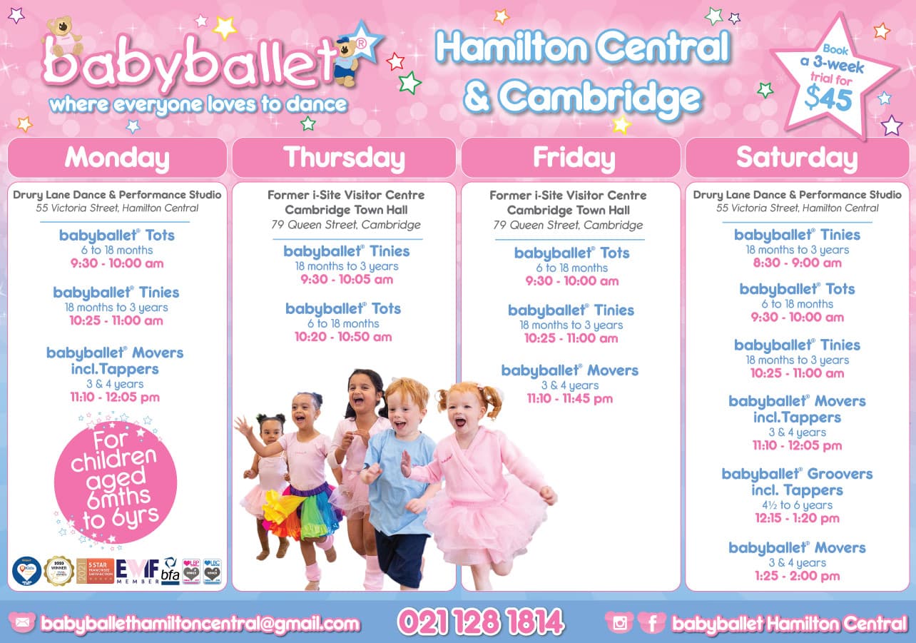 timetable babyballet hamilton-central and cambridge